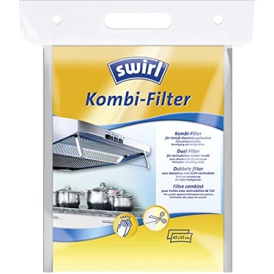 Abbildung von Swirl Kombi Filter für Flachhauben inkl. Einweghandschuhe, Signalstarke Sättigungsanzeige, 47 x 57 cm , 1er Pack