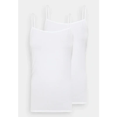 Abbildung von Schiesser 2PACK Spaghetti TOPS Organic Cotton 95/5 Unterhemd/shirt, Damen, Größe: 38, Weiss