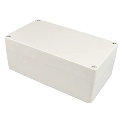Abbildung von Therlan Wasserdicht Abzweigdose IP65, ABS Gehäuse Elektronik Box Kunststoff, Verteilerdose Aufputz Anschlussdose, Elektro Aufputzdose Elektronische Anschlusskasten (158 x 90 60 mm, wollweiß)