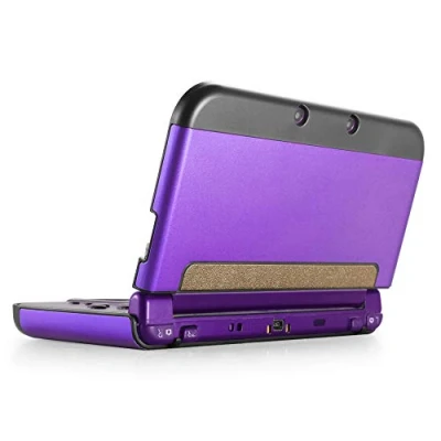 Abbildung von TNP New 3DS XL Hülle, Case, Aluminium Schutzhülle für Nintendo Konsole 2015, Spiele und Zubehör, strapazierfähige Cover Plate mit ultraschlankem Design XL/LL, Violet