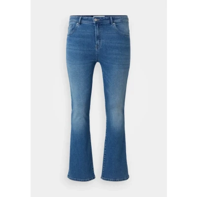 Abbildung von ONLY Carmakoma Carsally Flared Jeans Medium blue, Damen, Größe: 42x32, blue