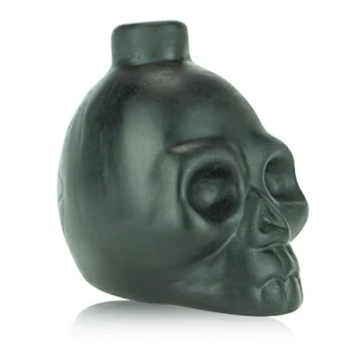Abbildung von OcarinaWind&#039; Schädelpfeife mit Totenkopf, Azteken Todespfeife, Schwarz