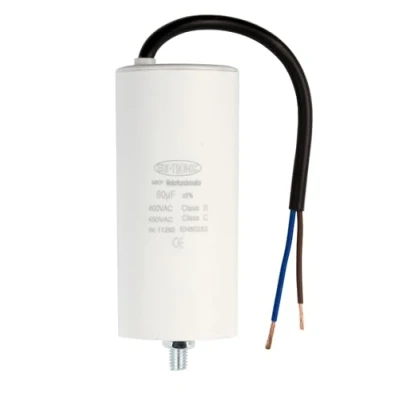 Abbildung von Kondensator Anlaufkondensator Motorkondensator Arbeitskondensator Kabel 60µF 450V