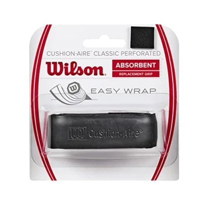 Abbildung von Wilson Unisex Gripband Cushion Aire Classic geperforeerde grip Griffb nder, Schwarz, Einheitsgröße EU