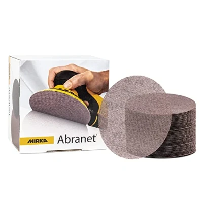 Abbildung von Mirka Abranet Schleifgitter 125mm Klett / Korn P800 50 Stk 5423205081 Für alle Exzenterschleifer und Schleifmaschinen geeignet zum Schleifen von Holz, Spachtel, Lack, Kunststoff