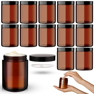 Abbildung von volila Cremedosen Zum Befüllen 240ml 12 Packungen Cremebehälter für DIY Kosmetik Vielseitige Kleinbehälter Cremes, Lotionen, ätherische Öle und Salben