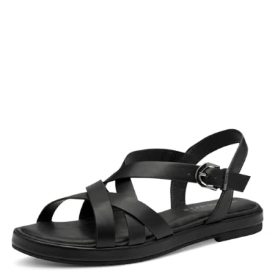 Abbildung von Tamaris Sandalette Damen Vegan Flach schwarz,EU 40