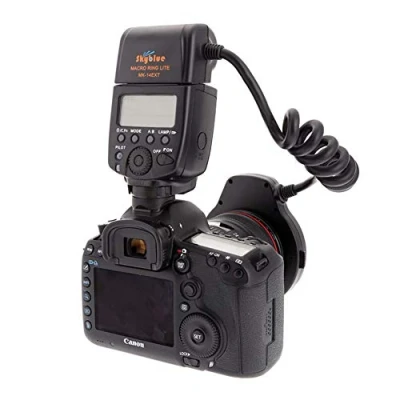 Abbildung von Meike MK 14EXT LED E TTL Makro Ring Flash Für Canon 5D II III 6D 7D 60D 70D 700D SLR Kamera mit 8 Adapter