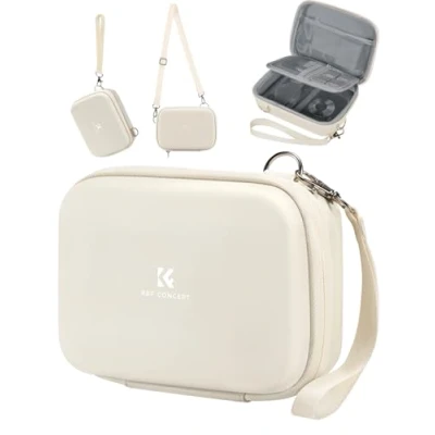 Abbildung von K&amp;F Concept Digitalkamera Tasche Kleine, kompatibel Fotokamera Tasche, Kinderkamera Eva Hartschalendesign (nur Hülle) Beige