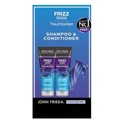 Abbildung von John Frieda Frizz Ease Traumlocken Set Shampoo, 250ml &amp; Conditioner, Haartyp: wellig, lockig, frizzy Nährend für schwungvoll definierte Locken