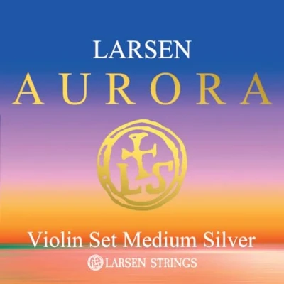 Abbildung von Larsen Aurora Violin Saiten Satz 4/4 mit D Silber Medium