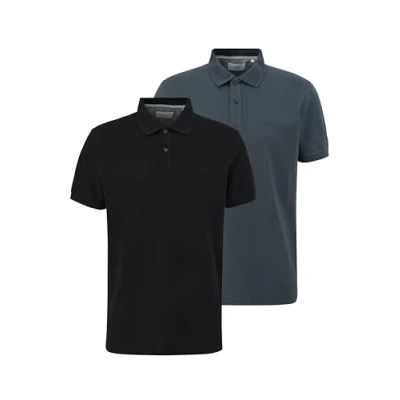Abbildung von s.Oliver Herren 2138262 Polohemd, 99X2 Schwarz, L