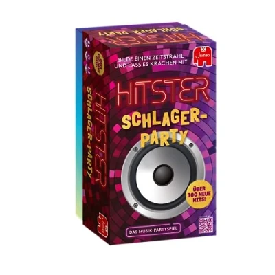 Abbildung von Jumbo Spiele Hitster Schlagerparty, Ein Party und Kartenspiel für Erwachsene Familien 2 bis 10 Spieler ab 16 Jahren Deutsch
