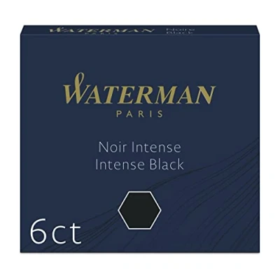 Abbildung von Waterman Füller Tintenpatronen International Standardgröße Intense Black 6 Stück