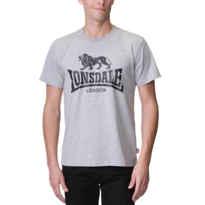 Abbildung von Lonsdale Herren T shirt Logo Shirt, Grau, XXL EU