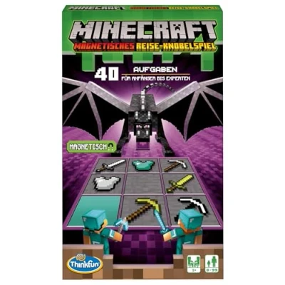 Abbildung von ThinkFun 76402 Minecraft Das magnetische Reisespiel, Mitbringspiel, Spiel, Logikspiel, Geschenke