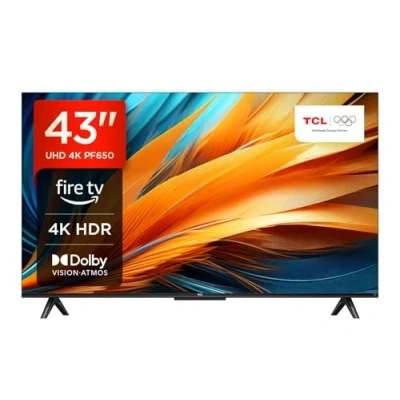Abbildung von TCL 43PF650 43 Zoll 4K Ultra HD, HDR TV, Smart LED Fire TV (Dolby Vision, Dolby Atmos, DTS, 10, Alexa integriert, Airplay2, Miracast)