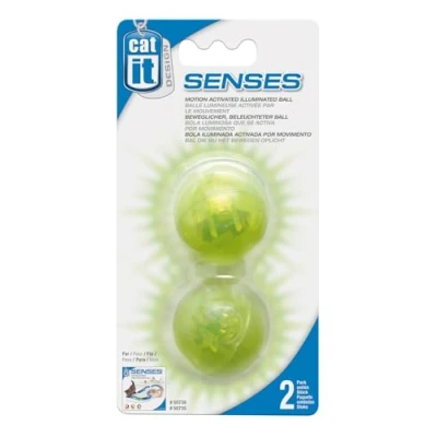 Abbildung von Catit Design Senses beleuchteter Ball für Spielschienen, 2er Pack