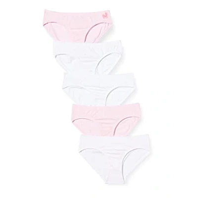 Abbildung von Schiesser 5 PACK Slip für Kinder, Größe: 92, Light pink/white