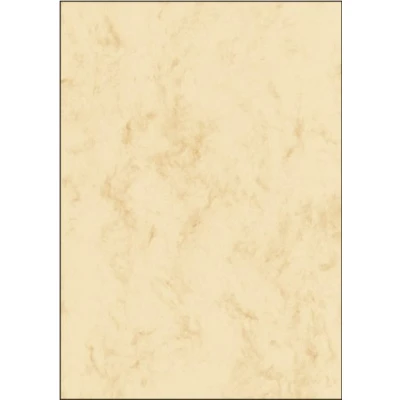 Abbildung von SIGEL DP191 Hochwertiger marmorierter Karton / Papier beige, A4, 25 Blatt, Motiv beidseitig, 200 g, Urkundenpapier, aus nachhaltigem