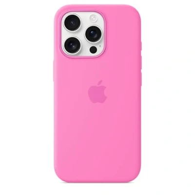 Abbildung von Apple iPhone 16 Pro Silikon Case mit MagSafe Pfingstrose ​​​​​​​