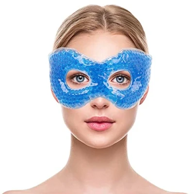 Abbildung von NEWGO Gel Eis Augenmaske, wiederverwendbar, kühlend mit Lavendelduft bei geschwollenen Augen, Müdigkeit, dunklen Augenringen, Kopfschmerzen, Augenlid Op, Nebenhöhlenschmerzen, Migräne Lila