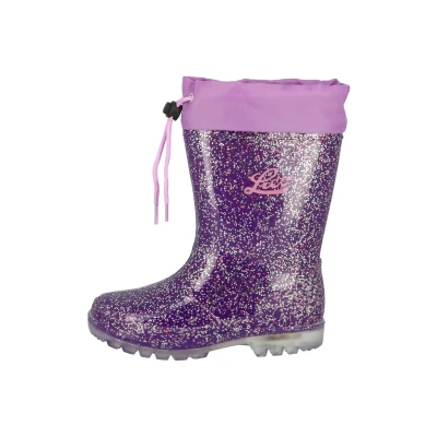Abbildung von LICO Warmlined Powerlight W Blinky Gummistiefel für Kinder, Größe: 26, Purple Schuhe