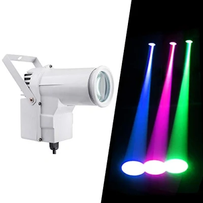 Abbildung von Punktstrahler für Discokugel 12w Led pinspots, Dmx Spot Licht, Disco Lights Strahler, Pinspot RGBW 4IN1 Stage Spotlight for Mirror Ball Spiegelkugel mit Motor