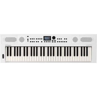 Abbildung von Roland GO:KEYS 5 Music Creation Keyboard 61 Tasten ZEN-Core Engine mit über 1000 internen Sounds Integrierte Stereolautsprecher Mikrofoneingang Bluetooth Audio/MIDI für Musikstreaming Weiß