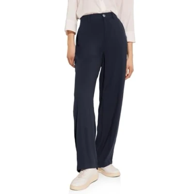 Abbildung von Street One HIGH Waist Stoffhose, Damen, Größe: 36x32, Blau