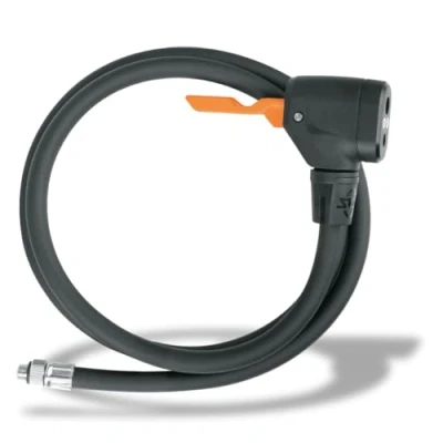 Abbildung von SKS GERMANY Schlauch mit MV Easy Kopf Ersatzteil für RENNKOMPRESSOR Fahrradpumpenschlauch (Pumpenkopf Schlauch, alle Ventilarten, 1170 mm, Gewinde M 8 x 0,75), schwarz
