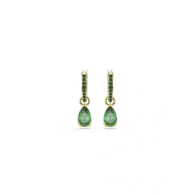Abbildung von Swarovski Attract DROP PEAR CUT TONE Plated Ohrringe, Damen, Größe: One Size, Green