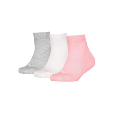 Abbildung von PUMA Unisex Kids Quarter Recycled Cotton Sock, Rose Water, 27/30 (3er Pack)