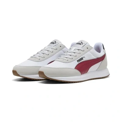 Abbildung von PUMA Unisex R78 LIGHTWIND Sneaker, COOL Light Gray Dark Crimson White, 44.5 EU