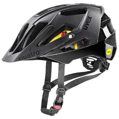 Abbildung von uvex Quatro cc MIPS sicherer MTB Helm für Damen und Herren Sysytem waschbare Innenausstattung Black matt 56 61 cm