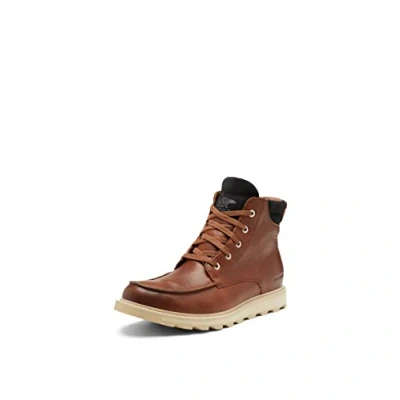 Abbildung von Sorel Madson MOC TOE WP Schnürstiefelette, Herren, Größe: 40.5, Gaucho tan/oat Leder