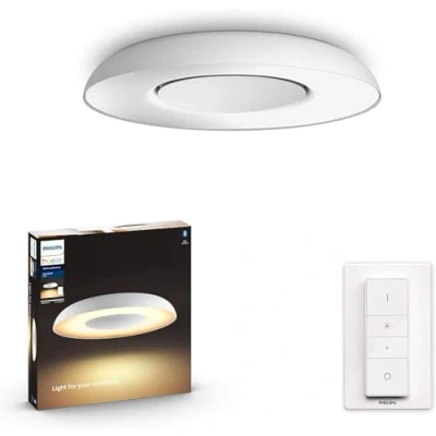 Abbildung von Philips Hue White Ambiance Deckenleuchte Still inkl. Dimmschalter 2350lm, weiß, dimmbar, alle Weißschattierungen, steuerbar via App, kompatibel mit Amazon Alexa (Echo, Echo Dot)