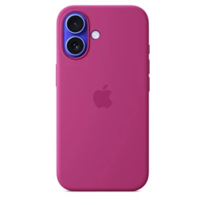 Abbildung von Apple Silikon Back Cover Rosa MagSafe iPhone 16