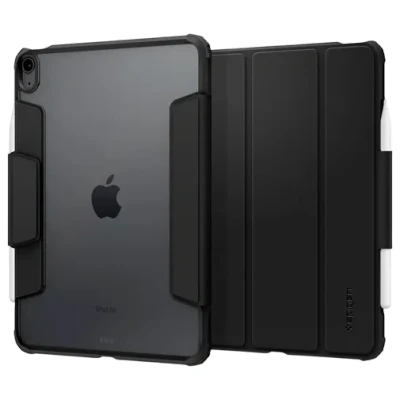 Abbildung von Spigen AirSkin Pro Hülle Kompatibel mit iPad Air 6. M2 (2024) / 5. (2022) 4. Generation (2020) 11 Zoll und 10.9 Case abnehmbarem magnetischem Deckel Schwarz