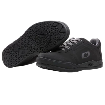 Abbildung von O&#039;NEAL Mountainbike Schuhe MTB Downhill Freeride Vegan SPD Pedalplatten kompatibel, Oberseite: haltbares und leichtes PU, atmungsaktiv Pinned V.22 Shoe Erwachsene Schwarz Grau 44