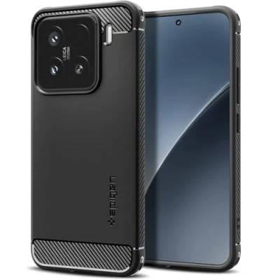 Abbildung von Spigen Rugged Armor Hülle Kompatibel mit Xiaomi 15 Matte Black