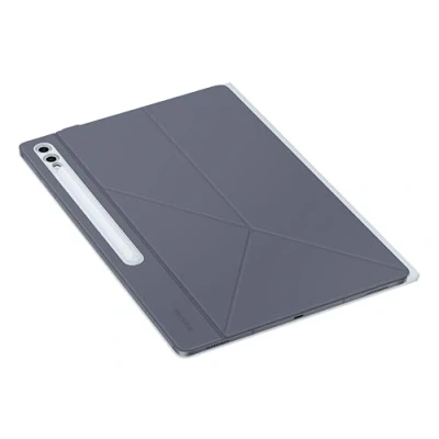 Abbildung von Samsung Smart Book Cover EF BX910 für das Galaxy Tab S10 Ultra, S9 Zweiteilige Tablet Hülle, schlank, leicht, praktische Aufstellmöglichkeiten, integrierte S Pen Aufbewahrung, Blau