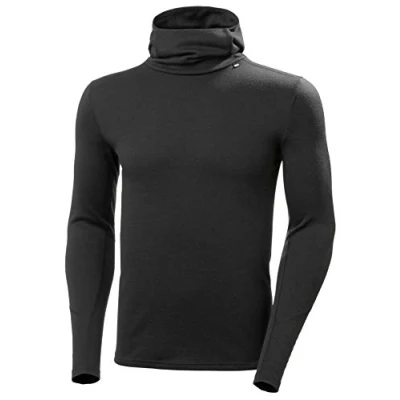 Abbildung von Helly Hansen Herren Hoodie Lifa Merino Midweight Hoodie, Black, M, 49362