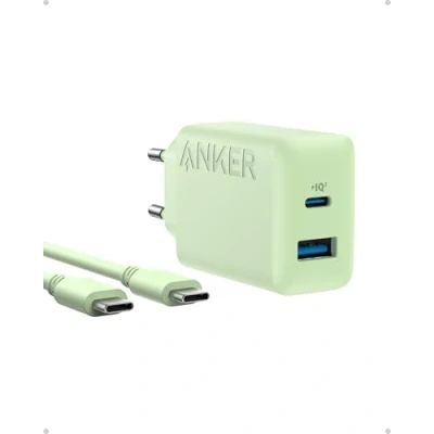 Abbildung von Anker 20W USB C Ladegerät, iPad Netzteil, Schnellladenetzteil, Kompatibel mit iPhone 16/15/iPhone 15 Plus/iPhone Pro/iPhone Pro Max/iPad und mehr (mit 151cm Kabel)