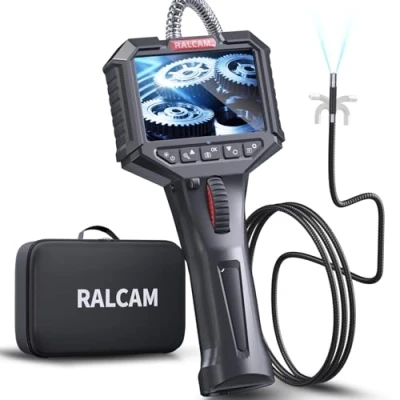 Abbildung von Ralcam Endoskopkamera mit Licht Endoscope Camera Endoskop 6,2mm Inspektionskamera 3,5&quot; HD 720P Rohrkamera, Kameras 6 LED, IP67 Wasserdicht 1M Halbsteifes Kabel Teleskopkamera Kfz Werkzeug