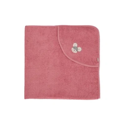 Abbildung von Sterntaler Baby Mädchen Badetuch GOTS Mabel Badeponcho Baby, Kapuzenhandtuch, Badehandtuch Kinder mit Mausmotiv waschbar Bio rosa
