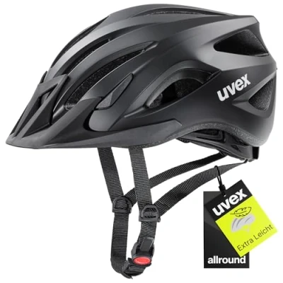 Abbildung von uvex viva 3 leichter Allround Helm für Damen und Herren individuelle Größenanpassung waschbare Innenausstattung black matt 52 57 cm