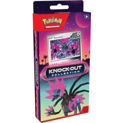 Abbildung von Pokémon Sammelkartenspiel: Knock Out Kollektion: Eisenhals (1 holografische Karte, 2 Boosterpacks &amp; 1 Stickerbogen)