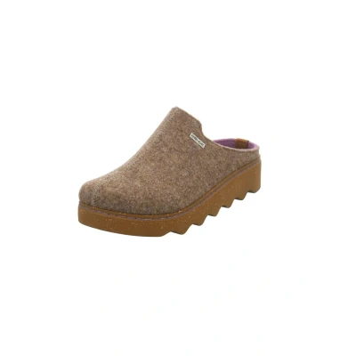 Abbildung von Rohde Damen Hausschuhe Pantoffeln Softfilz Foggia 6120, Größe:39 EU, Farbe:Braun