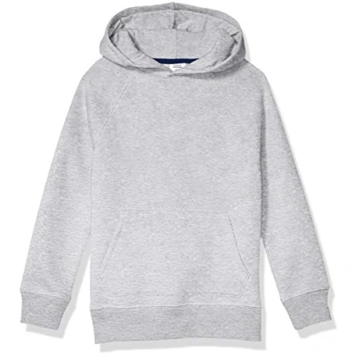 Abbildung von Amazon Essentials Jungen Fleecepullover, Kapuzenpullover und Sweatshirts, Hellgrau Meliert, 8 Jahre